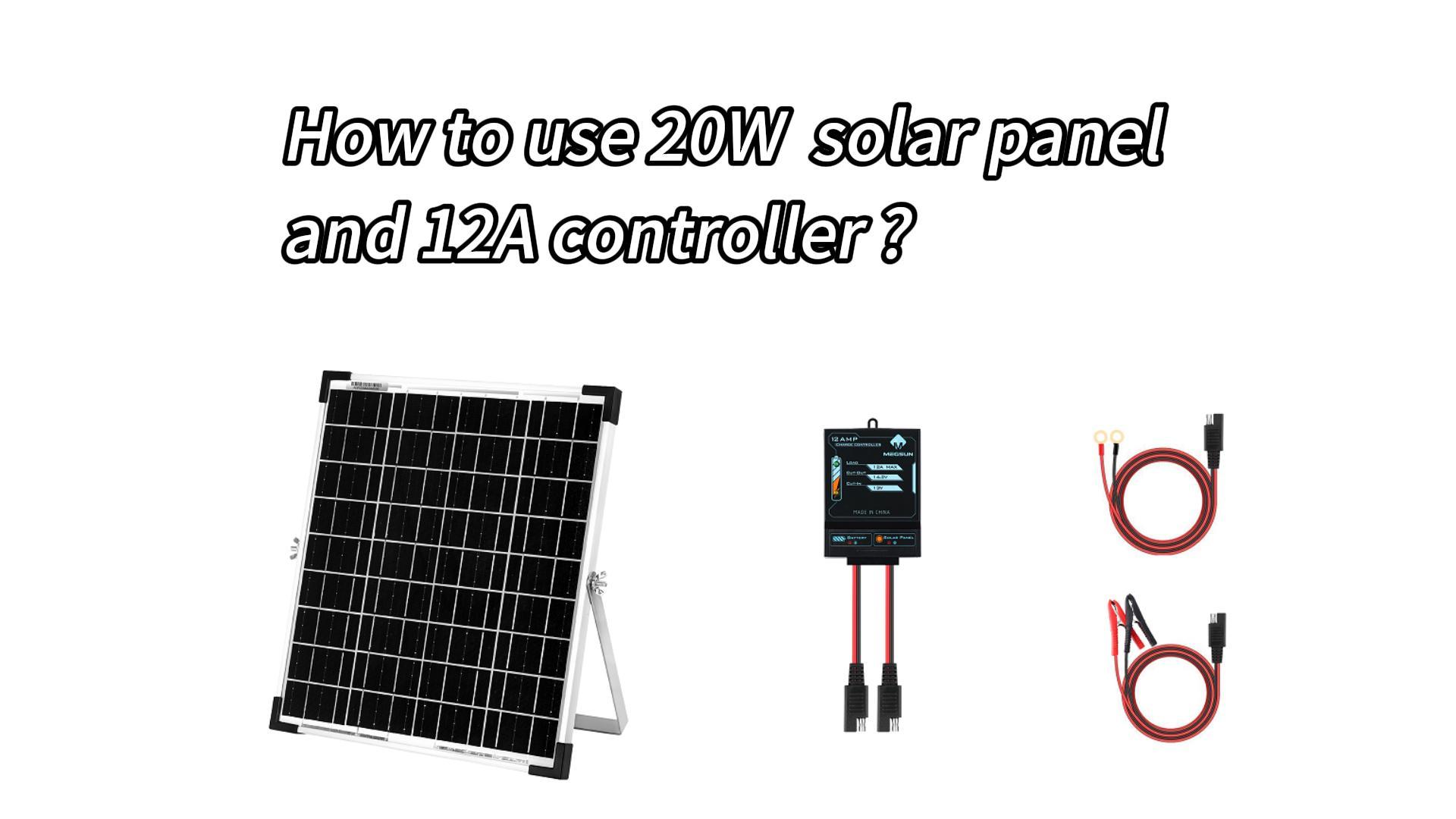 30W 12V Solar Battery Trickle Charger - Waterproof Maintainer For Car, Boat, RV, Marine Batteries