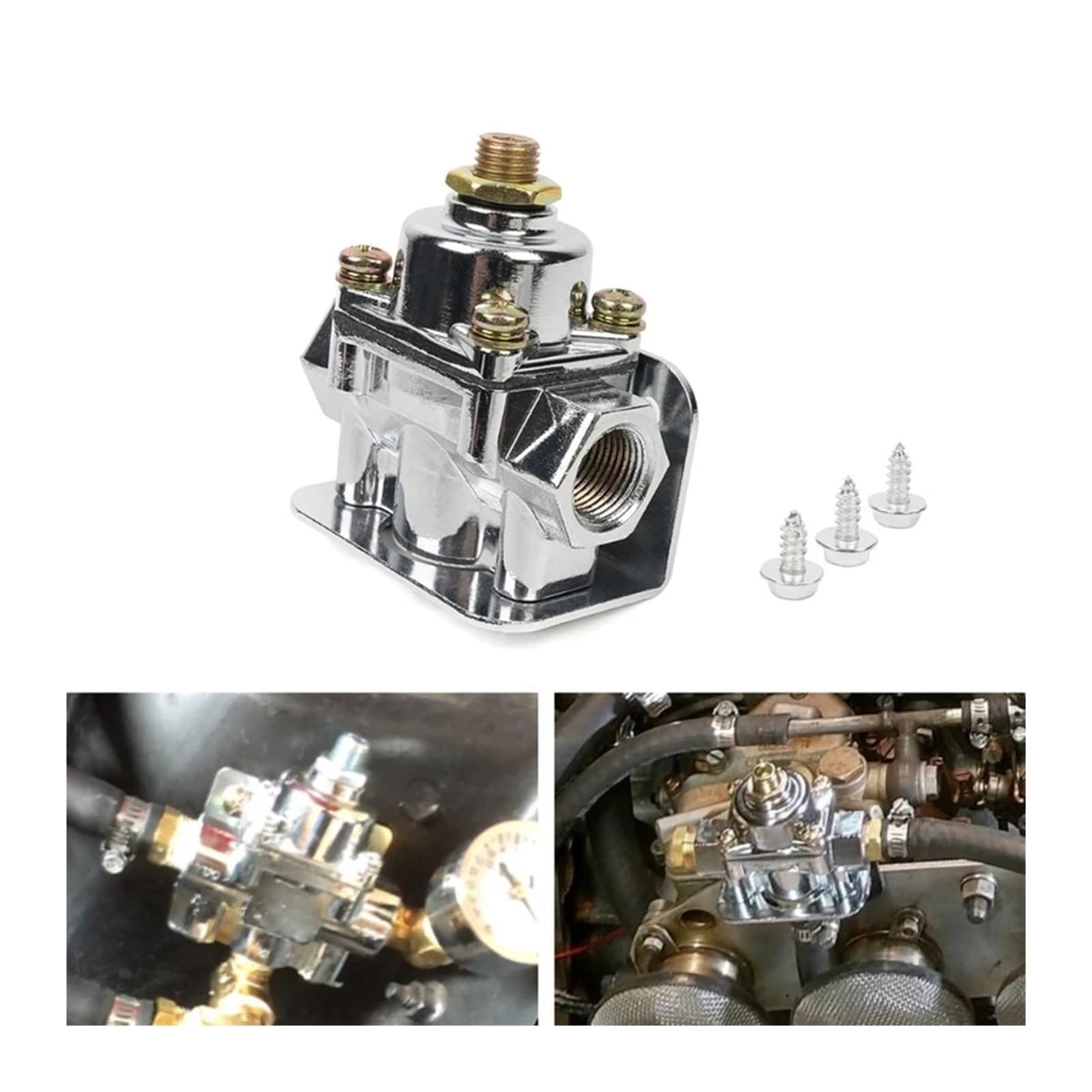 Manómetro digital, Regulador de presión baja Combustible Carburador Carb 1-4PSI 12-804 4.5-9PSI 12-803 Reemplazo(803 with oil gauge)