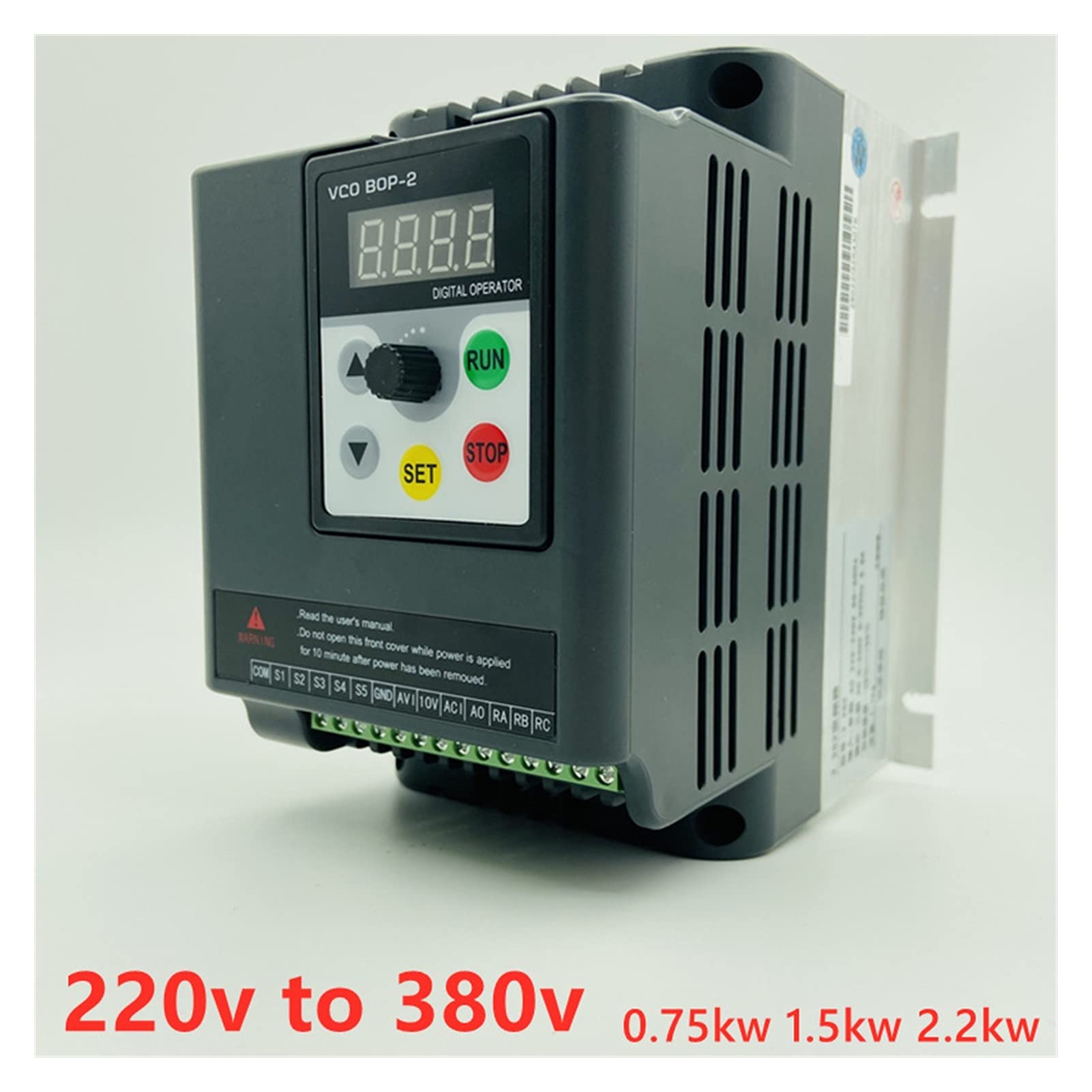 VFD, VFD 3kW 4kw Entrada monofásica 3 de salida de fase C.A. Inversor de frecuencia C.A. Convertidor de Frecuencia/Frecuencia NF(2.2kw 220vto380)