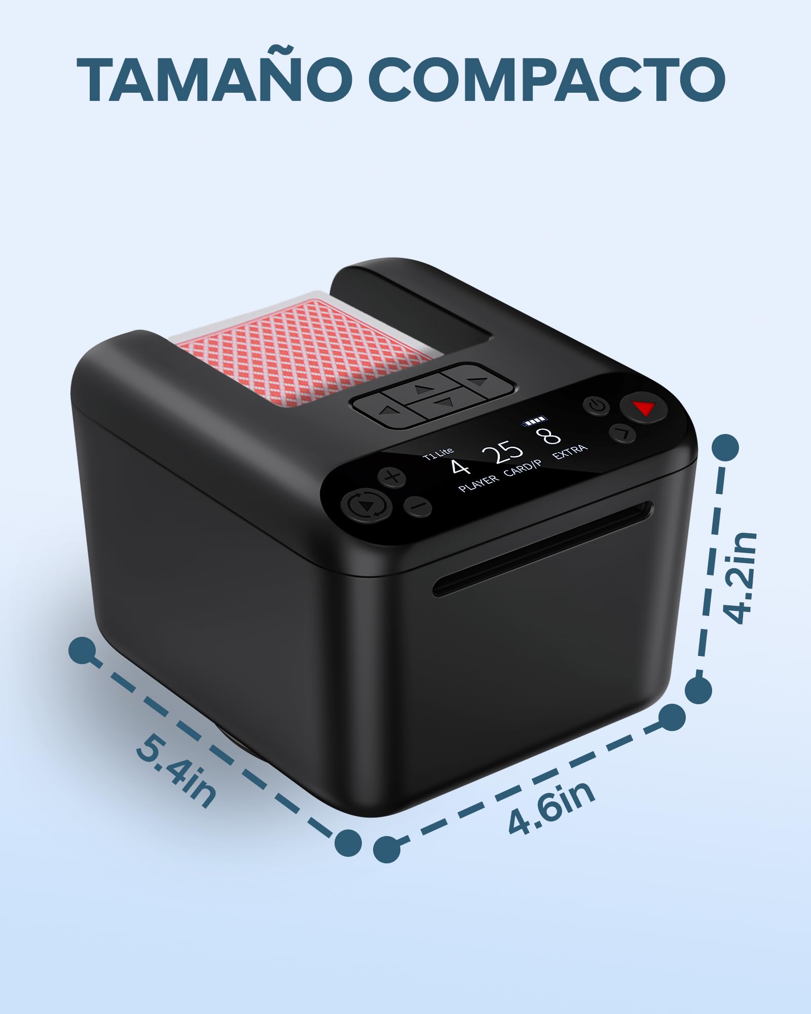 Repartidor Automático de Cartas – Giro 180°/360° para 1–3 Barajas, 2–12 Jugadores con 4 Mandos a Distancia | Modos de Juego Integrados, Recargable y Silencioso para Poker, Blackjack, Texas Holdem, UNO