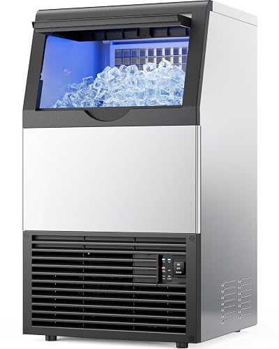 Mojgar Commercial Ice Maker Machine 100lbs/24H 33lbs Ice Storage