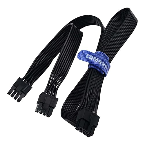 COMeap Cable PCIe para Corsair, ATX CPU 8 pines macho a doble PCIe 8 pines (6+2) macho cable de alimentación para Corsair Thermaltake ARESGAME