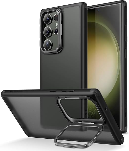 ESR for Samsung S23 Ultra Case with Camera Stand, Builtin Camera Ring Stand, MilitaryGrade