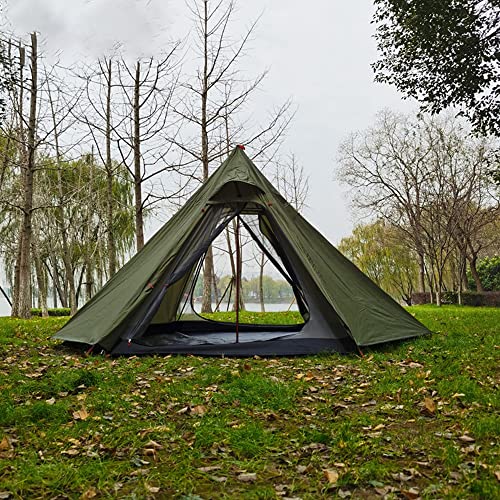 Carpa tipi para 3-4 personas capa doble ligera y resistente miniatura 1