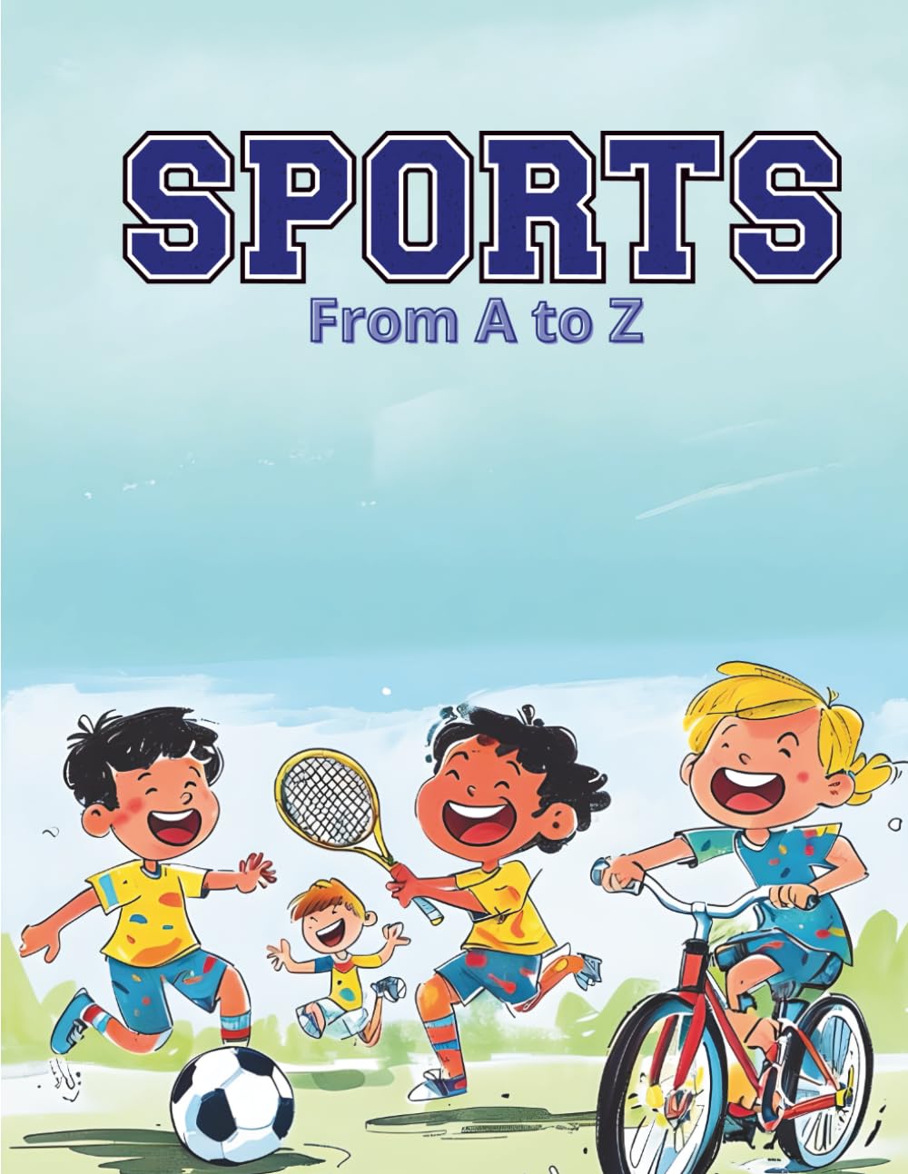 Sports from A to Z: Fun and Easy Sports Coloring Book for Kids Ages 3–8 (CD Creations A–Z Coloring Series)
