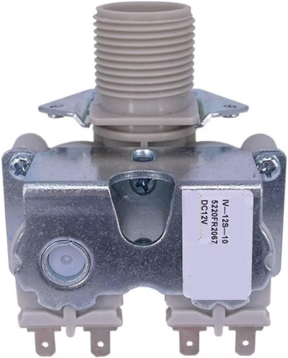 DC12V Electric Water Inlet Solenoid Valve for Washing Machine - Compatible with 5220FR2067J