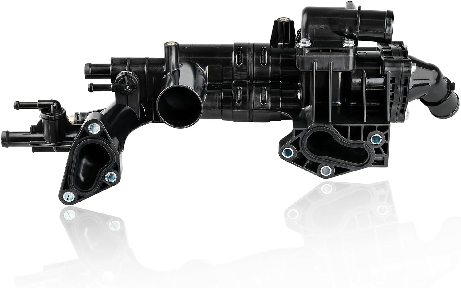 Engine Coolant Thermostat Housing Assembly Replacement for 256203CAA0 Compatible with 2010-2019 Kia Cadenza Sorento Sedona Hyudai Azera Sant FE XL