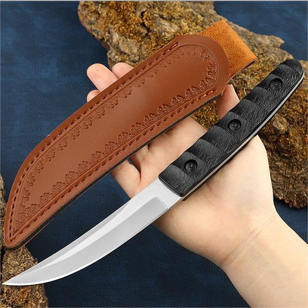 Miniatura 2 de Cuchillo de hoja fija blanco Cuchillo de bolsillo Cuchillo de bolsillo Espiga completa Caza Camping Cuchillos tácticos - Estilo militar - Cuchillo