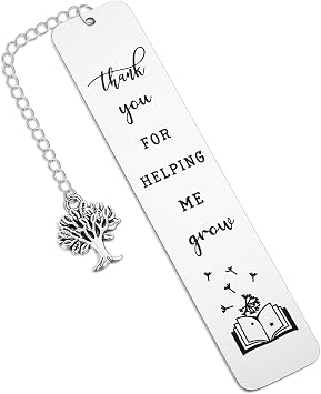 Teacher Appreciation Gifts Bookmark, Graduation Teacher Thank You Metal Bookmarks for Women Men - Christmas Back to School End of Year 2026 Retirement Gifts for Teacher from Student