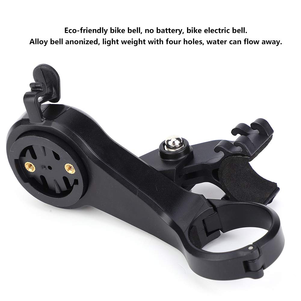 Wspornik komputera rowerowego i uchwyt na dzwonek, uchwyt na kierownicę 31,8 mm do rowerów górskich/szosowych, wielofunkcyjny stolik kodowy z gniazdem na kamerę sportową, lekki, wytrzymały plastik (A)
