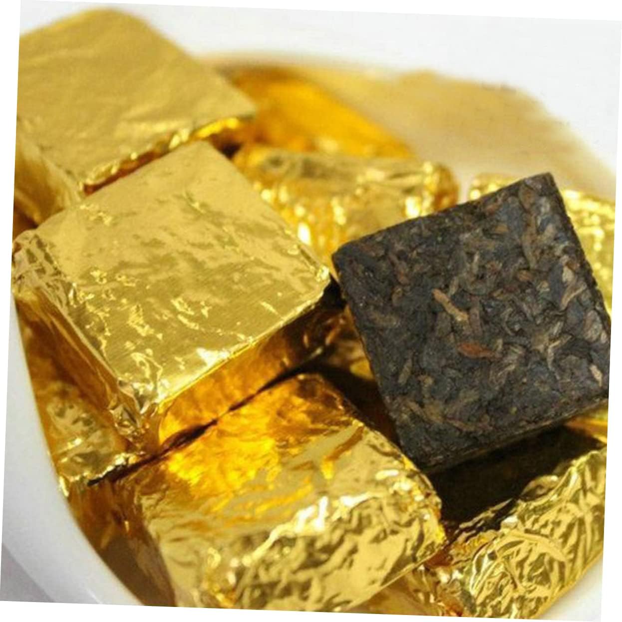TIDTALEO 200pcs Aluminium Foil Wrapping Paper Foil Candy Wrappers Tin Wrapping Paper Packaging for