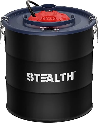 Miniatura 9 de Stealth Aspiradora de cenizas de 4.8 galones, aspiradora de cenizas portátil con potente succión para chimeneas, estufas de leña, hogueras, estufas
