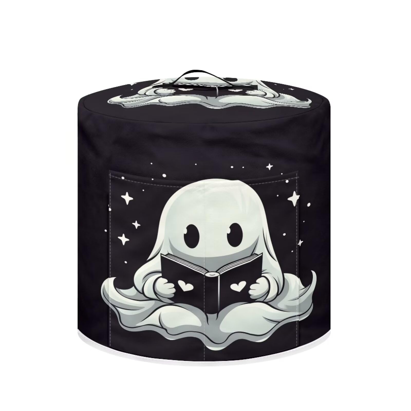 Ghosts Pressure Cooker Cover with Pocket Washable Air Fryer Dust Cover Insulated Halloween Kitchen Appliances Cover Protector for Rice Cooker Instant Pot Decoration Holiday Gift