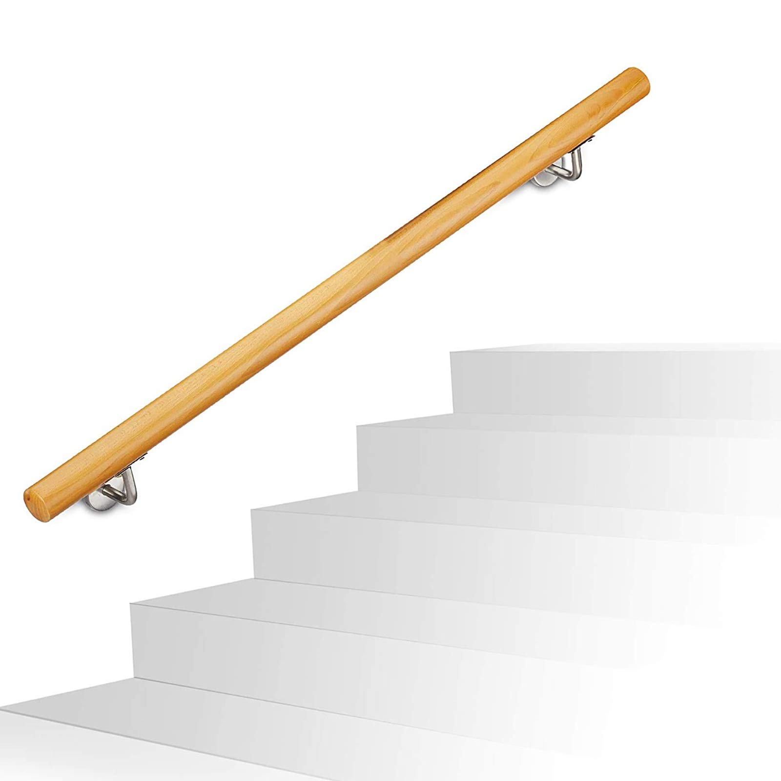 Main courante d'escalier pour intérieur de loft et couloir d'accès au mur