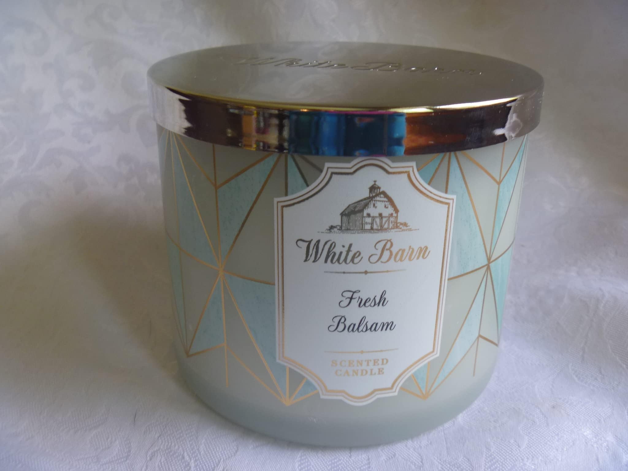 Bath & Body Works White Barn Fresh Balsam 3 Wick Scented
