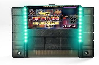 CRITCLASS Super Cartridge 800 in 1 LED Version Multi Game Cartridge for SNES 16Bit Classic Game Consoles