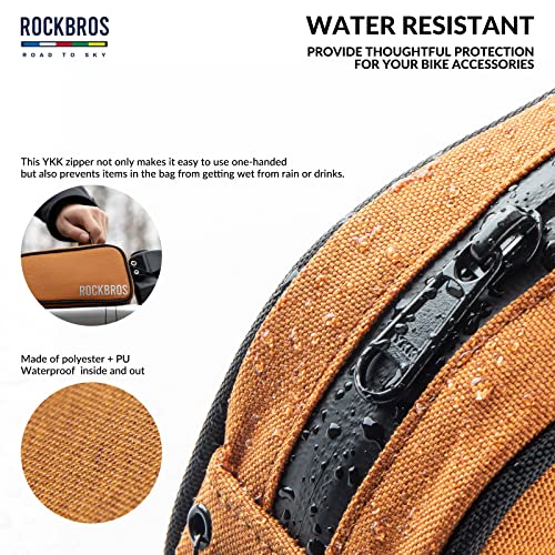 ROCKBROS Road to Sky Bicycle Frame Bag Top Tube Bag Waterproof 0.7L Reflective for Front Frame for MTB/Road Bike/Gravel Bike - Image 3