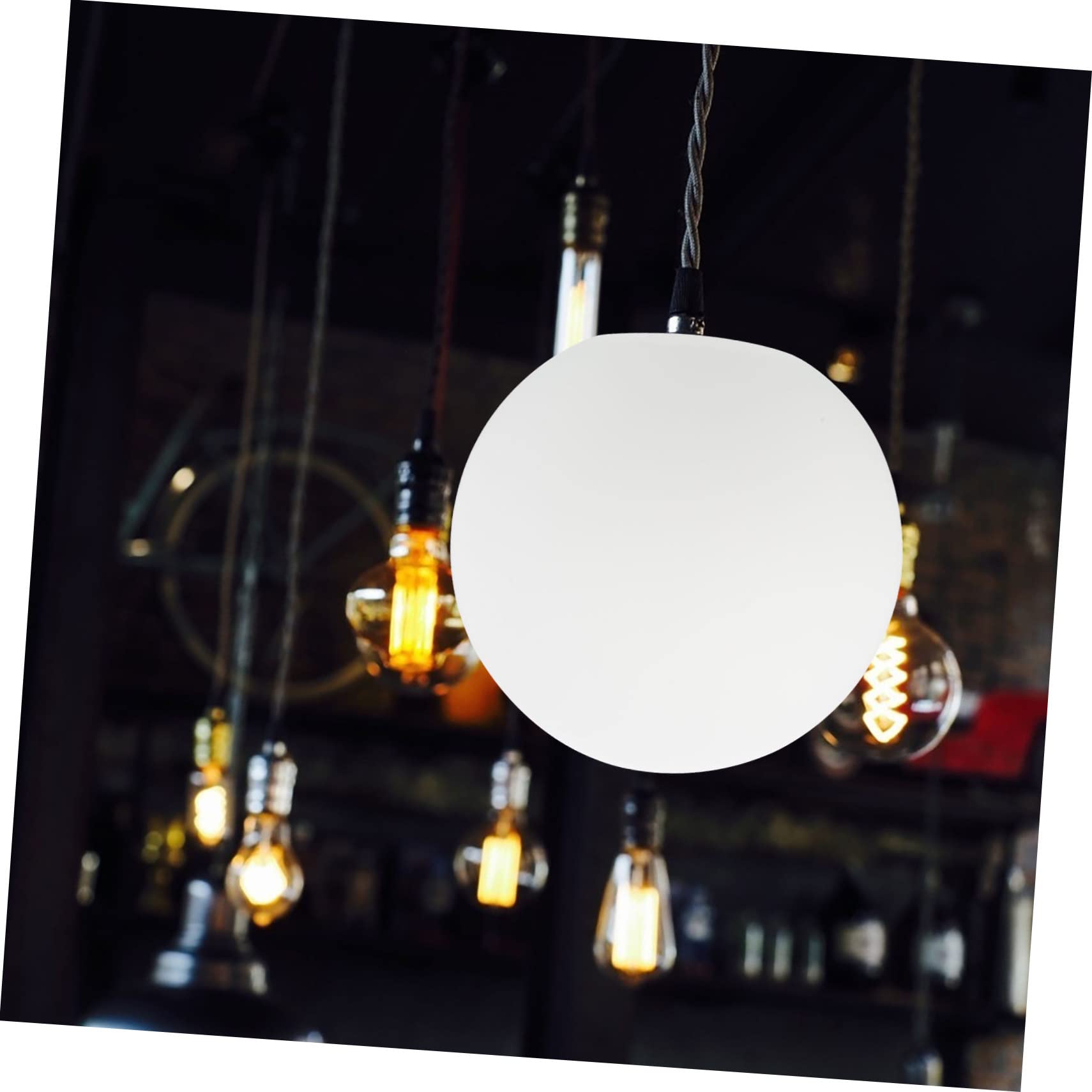 Abat-jour en Verre Globe Givré 2 Pièces pour Lampe