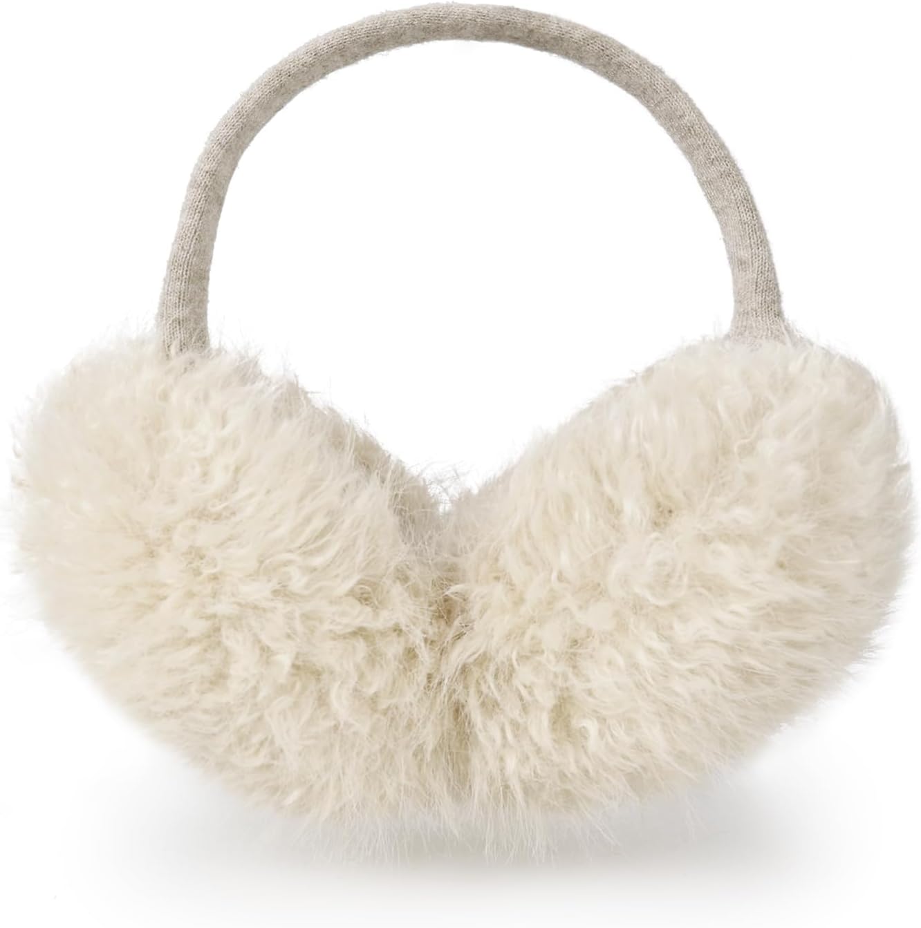 Surblue Cute Winter Earmuffs Faux Fur Outdoor Ear Warmer Foldable Ear Covers