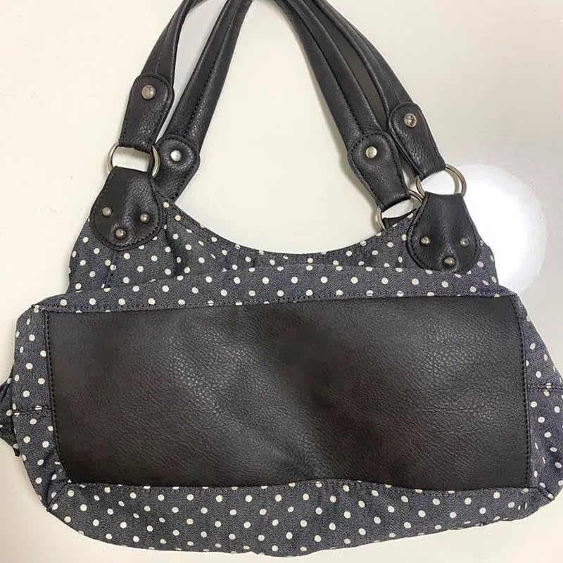 Bolso vintage tote con asas estilo Y2K para mujer miniatura 3