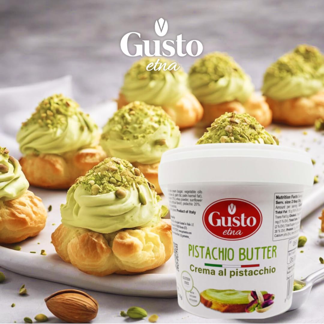 GUSTO ETNA Pistachio Butter Cream & Pistachio Flour Product of Italy