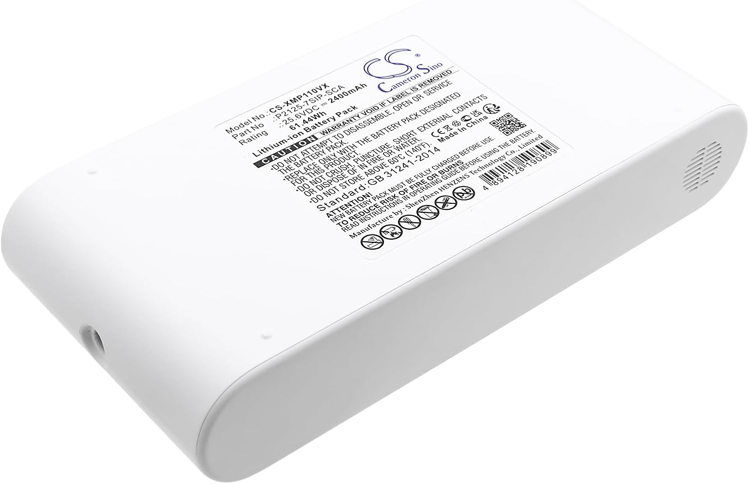 Cameron Sino Battery for Dreame P10, P10 Pro PN:Dreame P2013A-7SIP-SC-02, P2125-7SIP-SCA 2400mAh / 61.44Wh