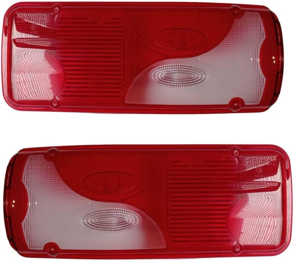 Generic2 x Rear Light Glass for Mercedes Sprinter Platform, MAN TGA TGS TGL TGL, VW Crafter E-MARK Red White
