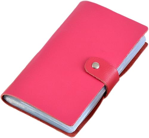 boshiho Leather Credit Card Holder Business Card Case Book Style 90 Count Name ID Card Holder Book