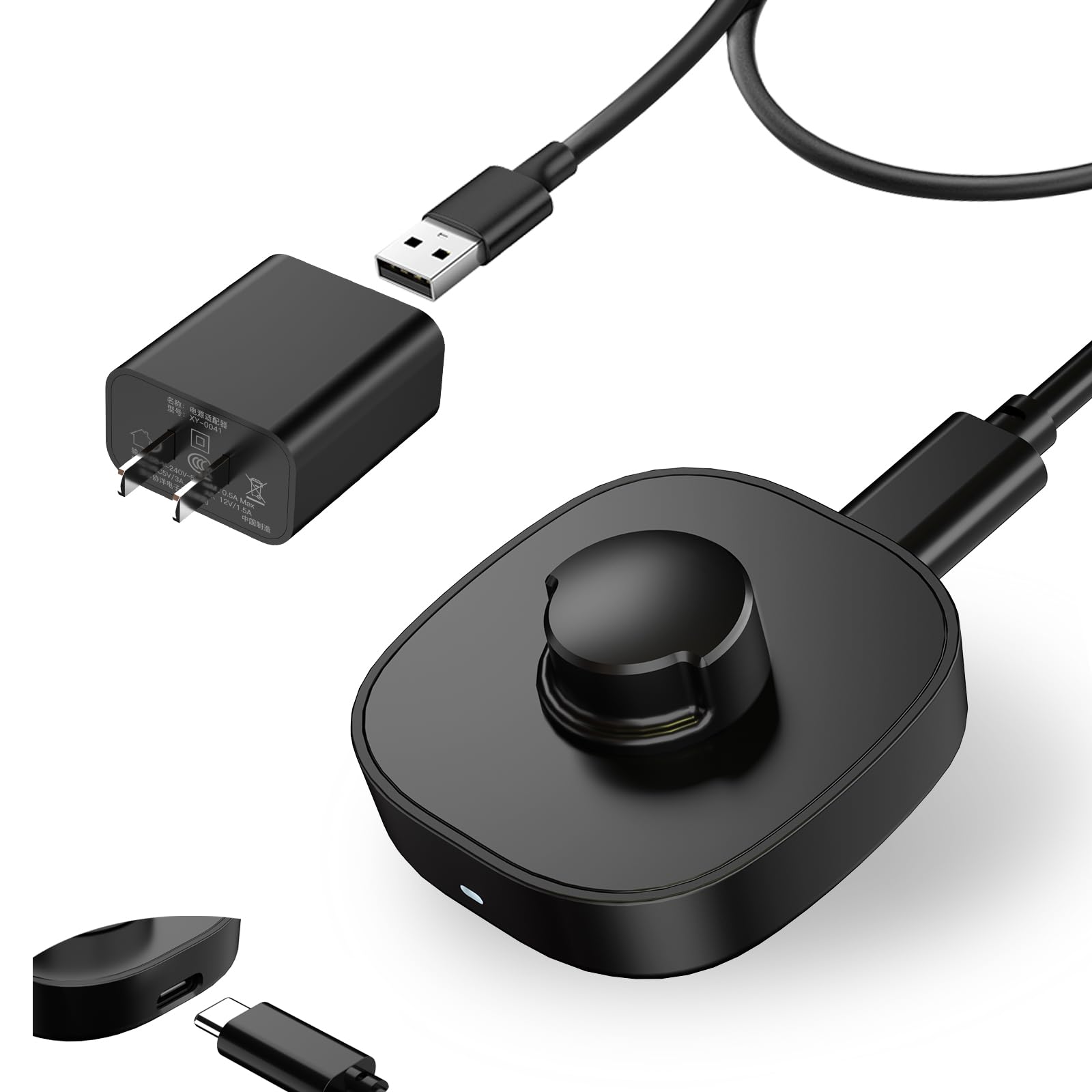 Charger for Oura Ring Gen3 - Size 13 - Fast Charging Dock with USB C Wall Charger & 3FT USB-C Cable Compatible with Oura Ring Gen3