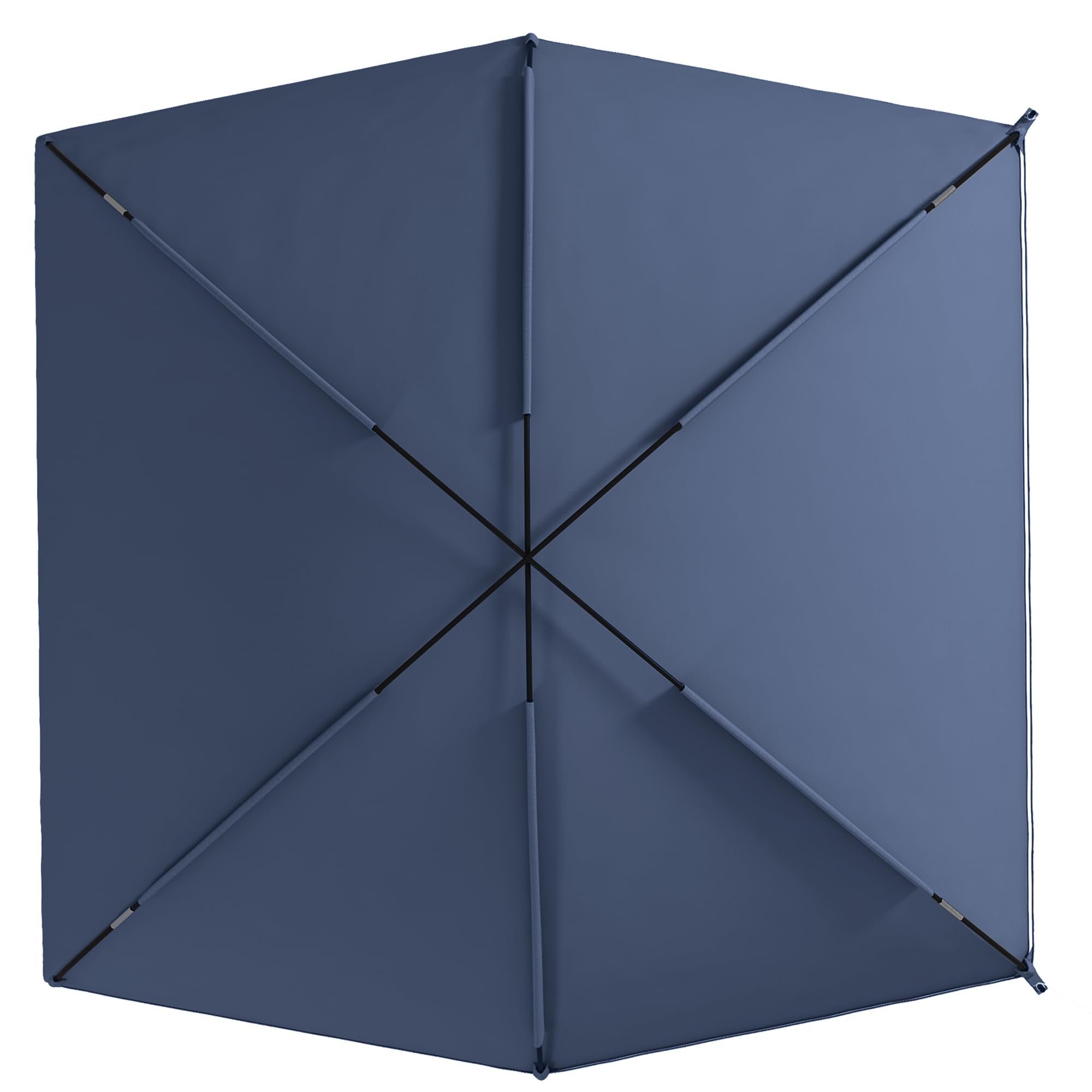 Outsunny Toldo para Coche Toldo para Camping con Altura Ajustable y Bolsa de Transporte Impermeable Anti-UV para Picnic Playa 290x278x230-260 cm Azul Oscuro