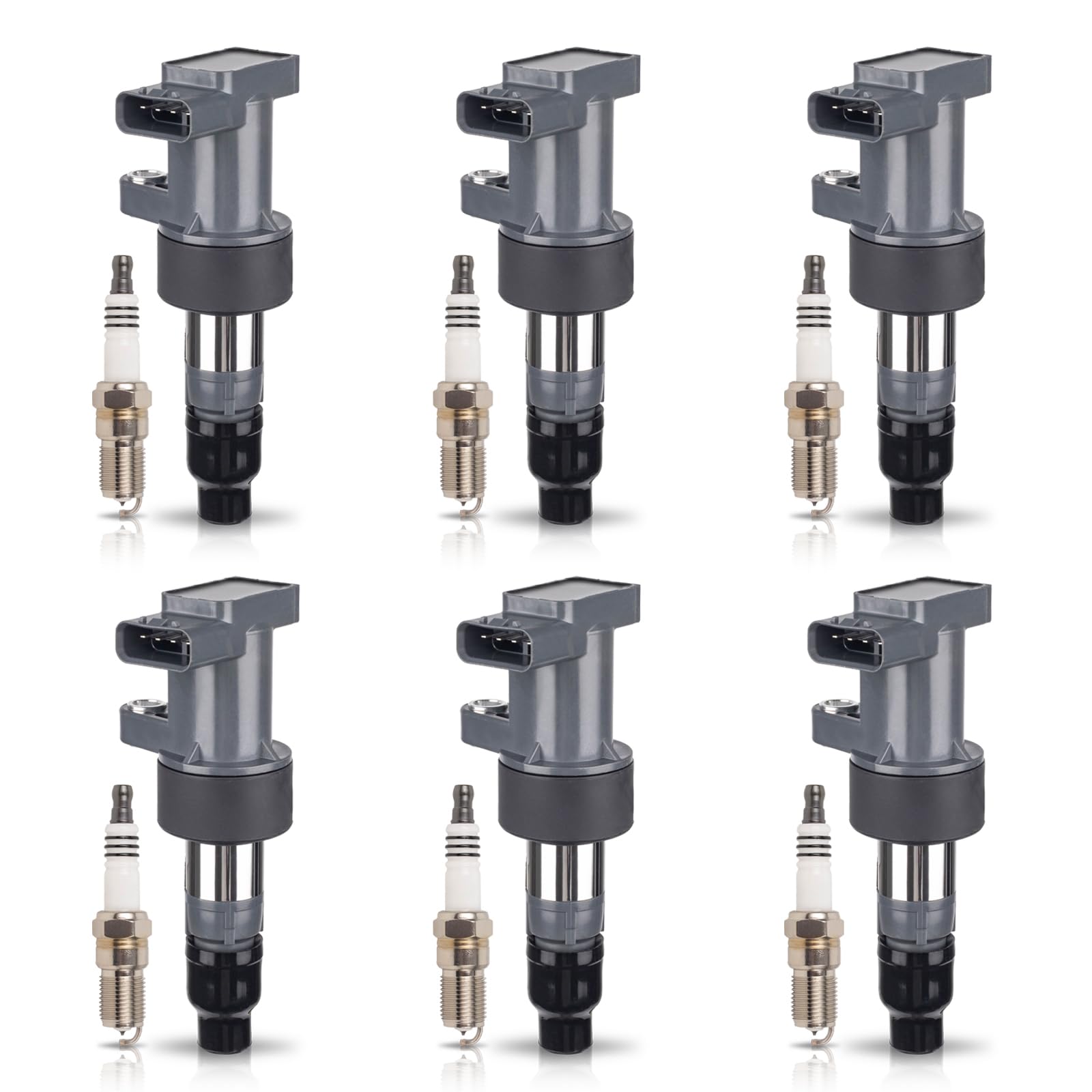 Amazon.com: ENA Set of 6 Ignition Coil Pack with 6 Platinum