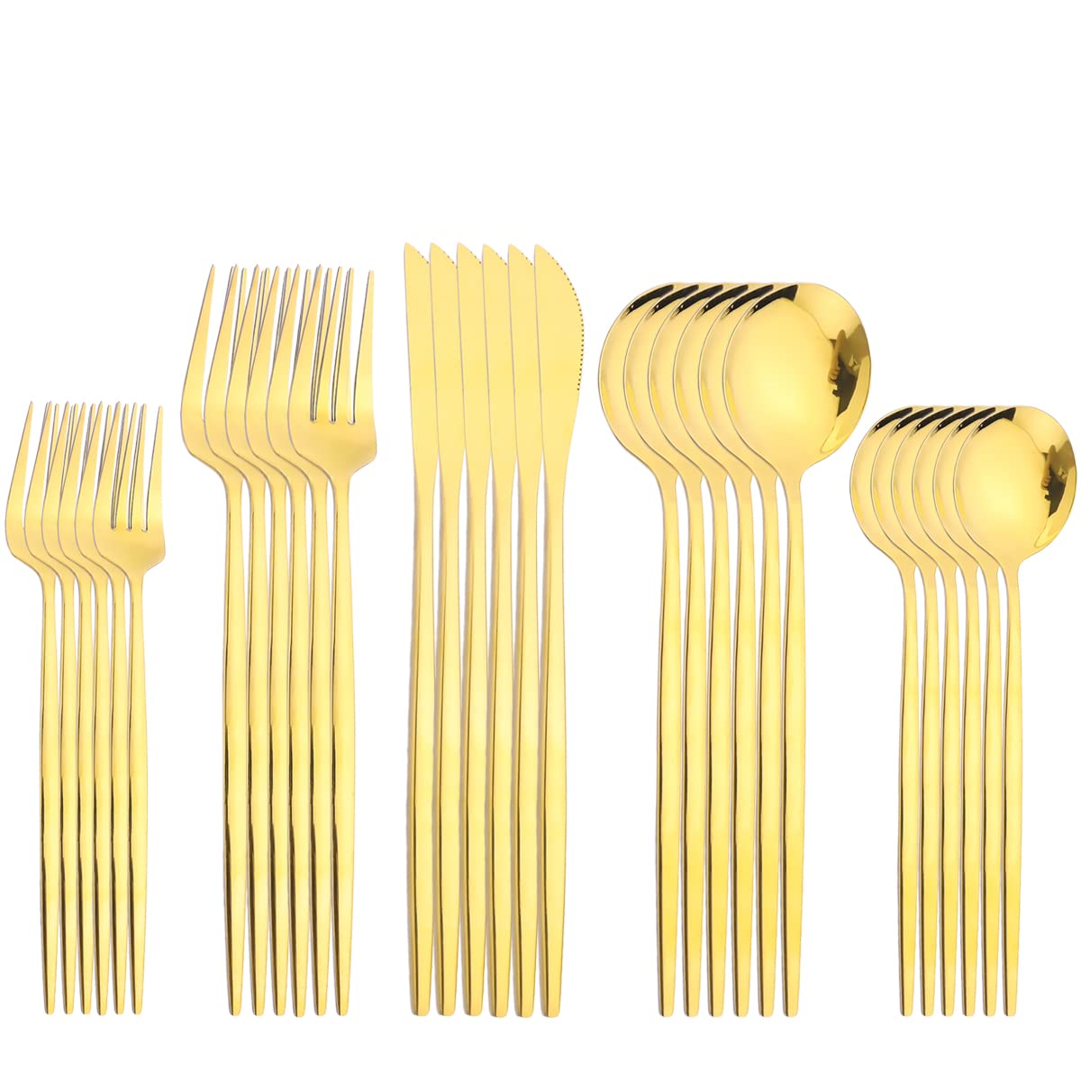 Couverts en acier inoxydable 304 haut de gamme poli miroir éclatant