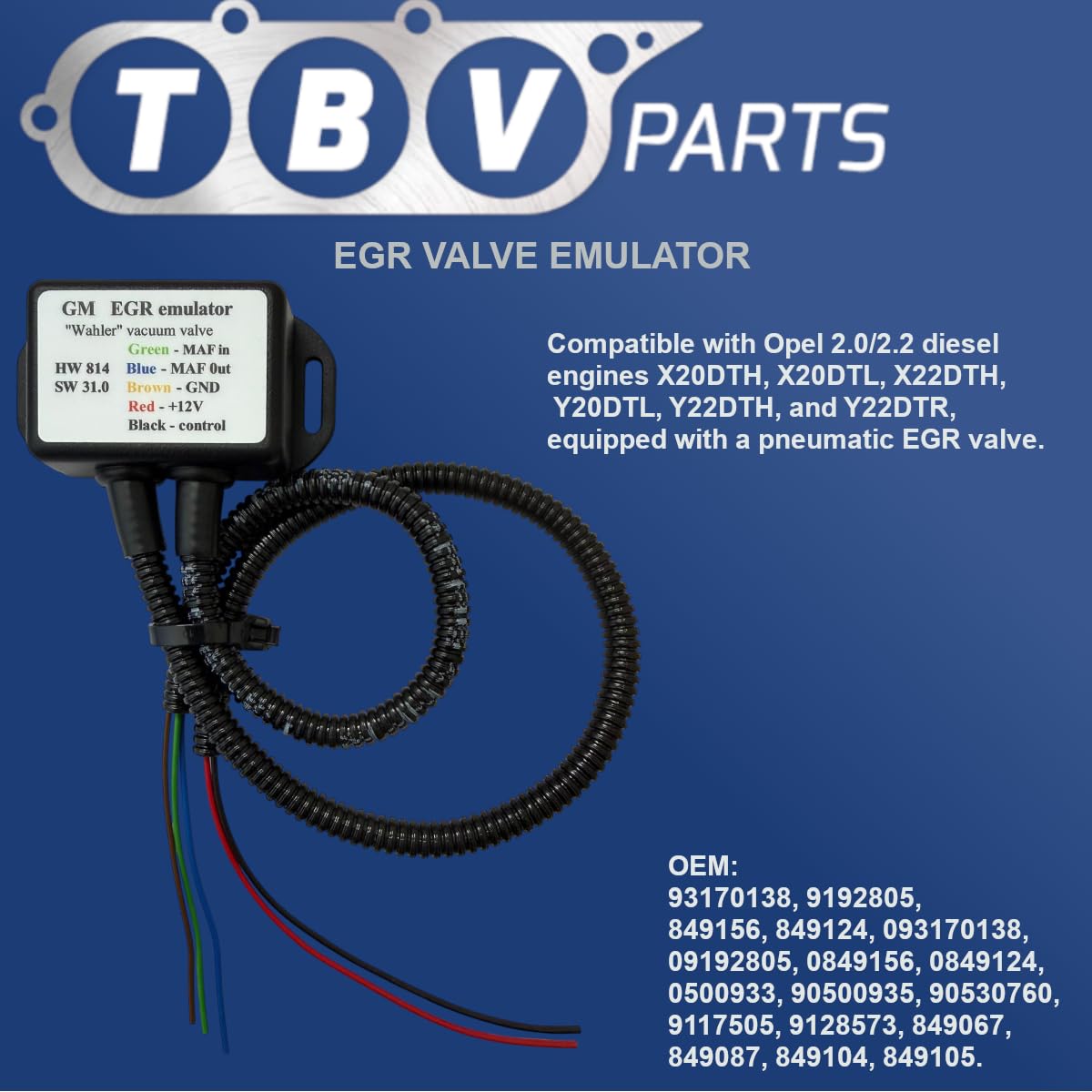Emulator Wielokątny Zawór EGR Pneumatyczny Z Regulacją Podciśnienia 2.0/2.2 Di Dti Astra G Omega B Vectra Zafira A 93170138 5338033 90530760 0849156