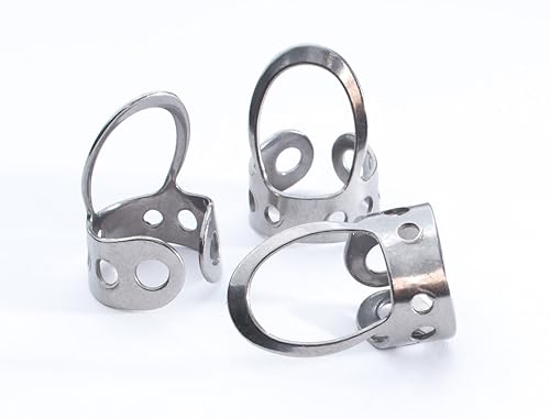 3 x Stainless Steel, Open Design, Metal Finger Picks for