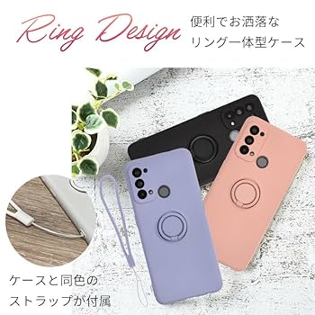Amazon | OPPO Reno5 A ケース シリコン リング Reno5A ソフト