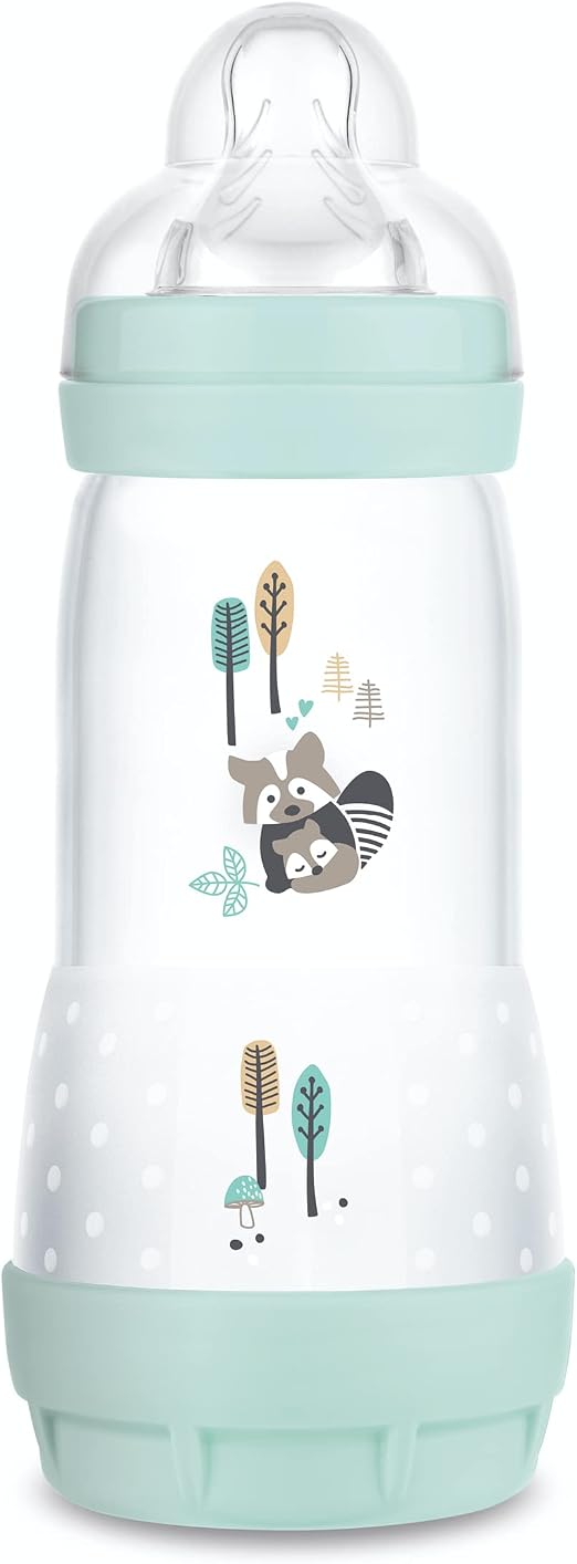 MAM MAM Easy Start Biberon Anti-Colique 320 ml Débit Rapide Décor Aqua