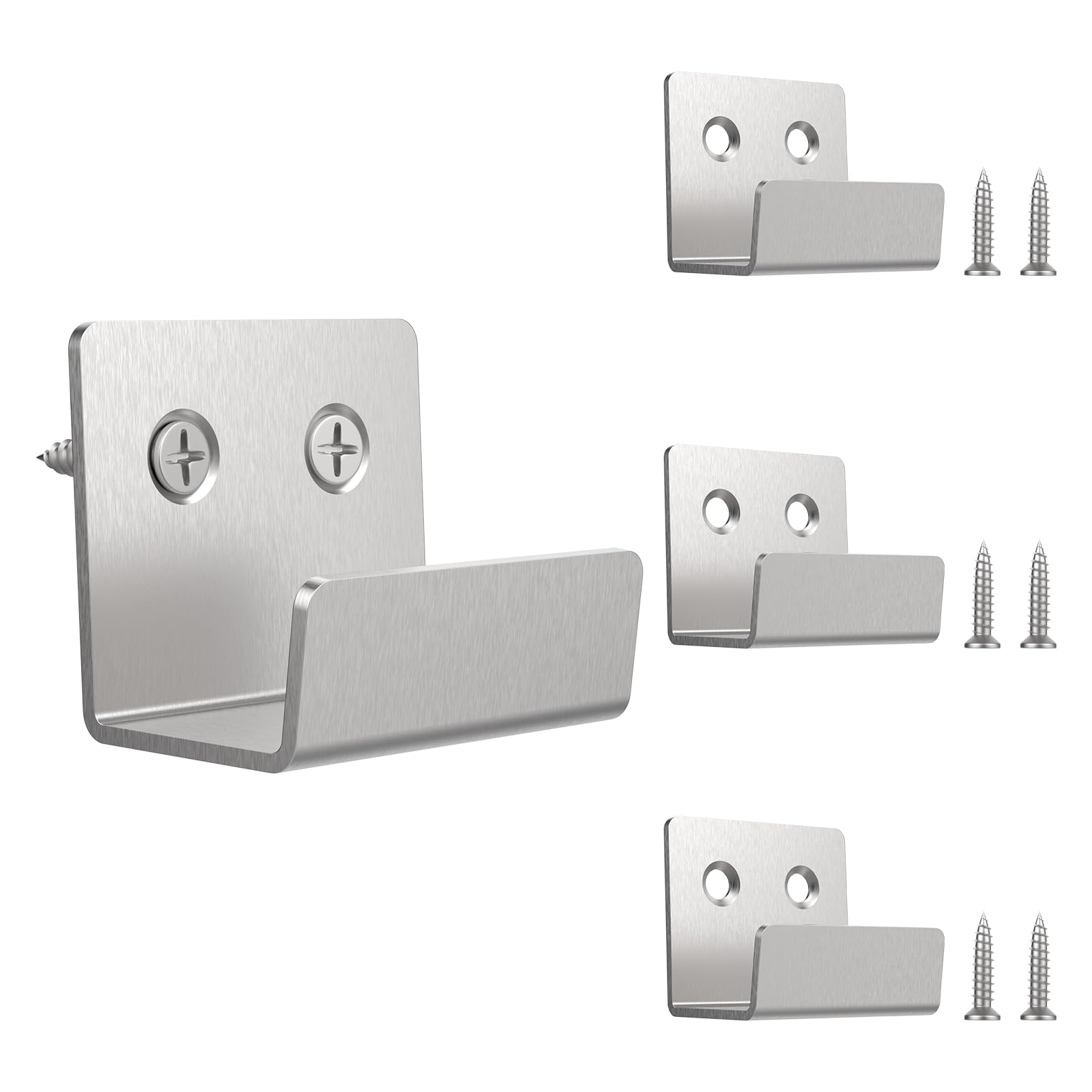 4 Pcs Tile Display Wall Hanger, Stainless Steel Wall Mounted Tile Bracket