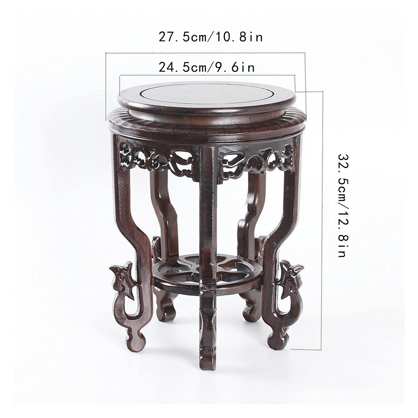 Vaso Bonsai in Legno per Fiori, Artigianato per la casa, Decorazione per Gioielli, Tavolo espositivo, Base in Legno massello, Vassoio in Legno, Base espositiva (Piccolo)