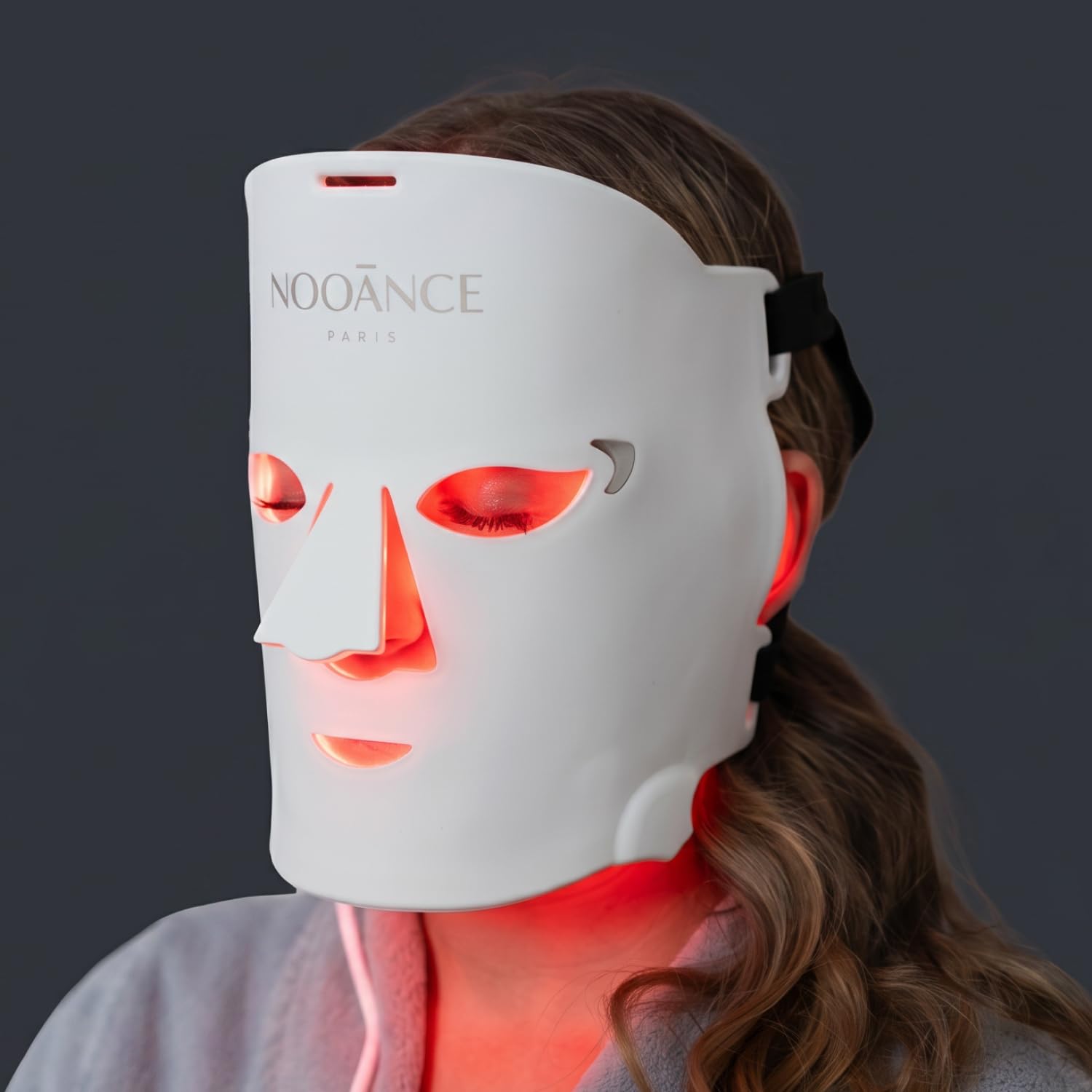 NOOANCE - Masque LED Anti-Âge “Le Professionnel” - 254 LEDs 633/830 nm – Photobiomodulation de haute performance - Rides, Fermeté, Éclat