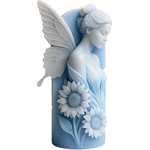 Angel Cylinder Molds Silicone Wave Spiral Candle Mold - Silicone Resin Casting Molds for Candle & Resin & Soap Craft Supplies