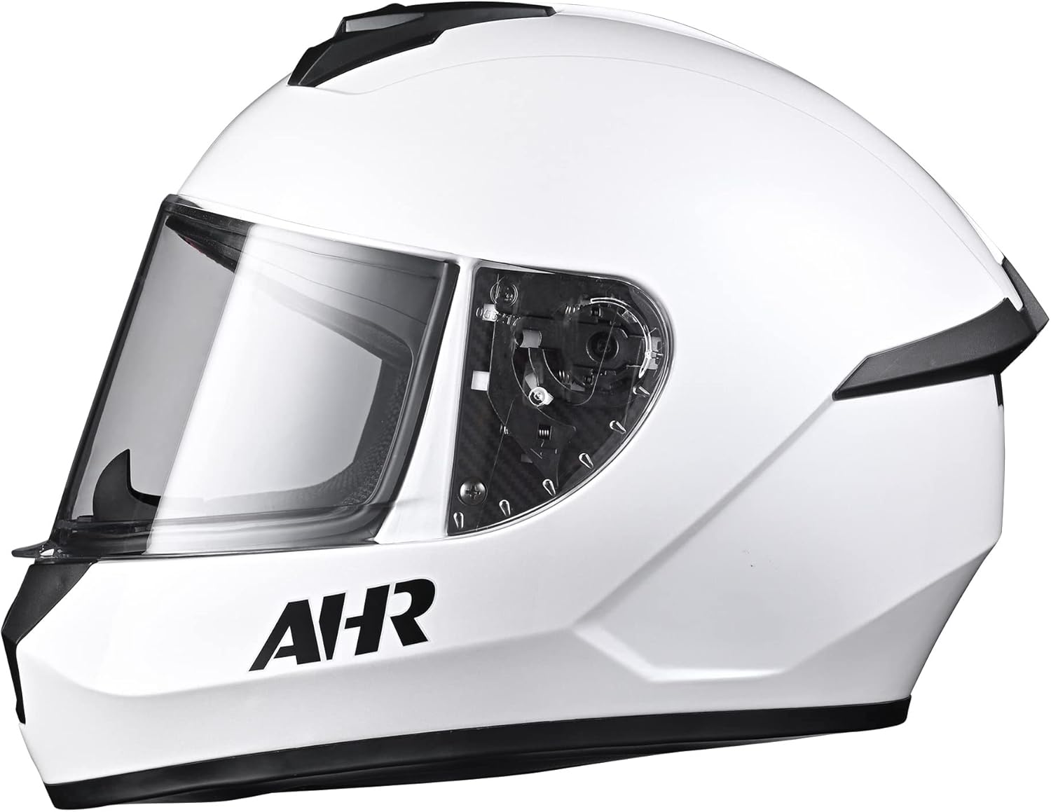 AHR Full Face Motorcycle Helmet Lightweight Street Bike Helmet with Storage Bag Great Ventilation & Streamlined Design for Touring Racing, RUN-F3 DOT Approved (White, Medium) AHR Full Face Motorcycle Helmet Lightweight Street Bike Helmet with Storage Bag Great Ventilation & Streamlined Design for Touring Racing, RUN-F3 DOT Approved (White, Medium)