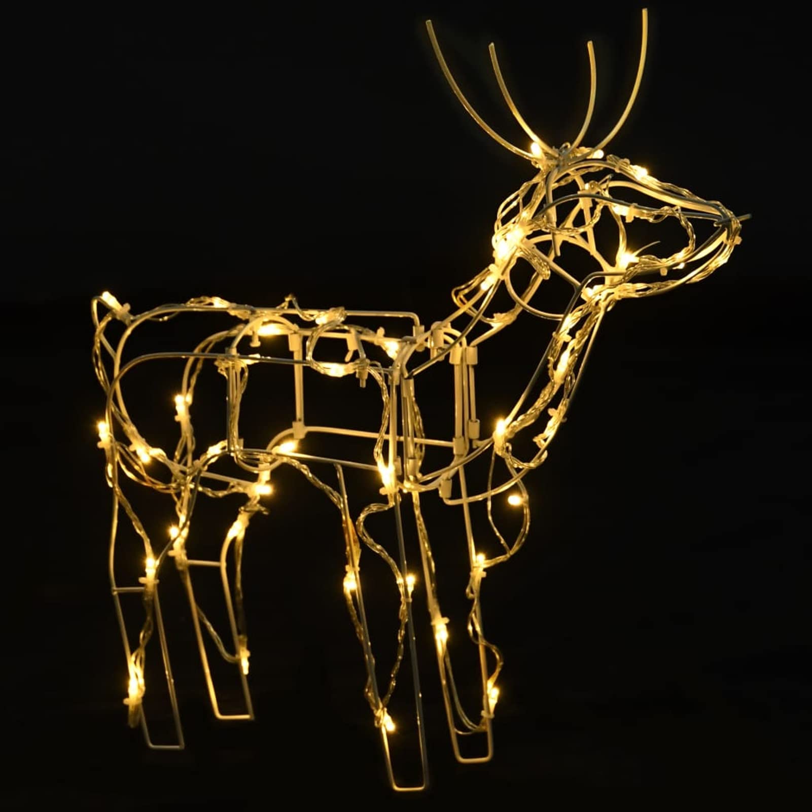 Tidyard 3-TLG. Rentiere Weihnachten Deko, Rentier Weihnachtsbeleuchtung, Dekoration Draußen, 229 LEDs Warmweiß