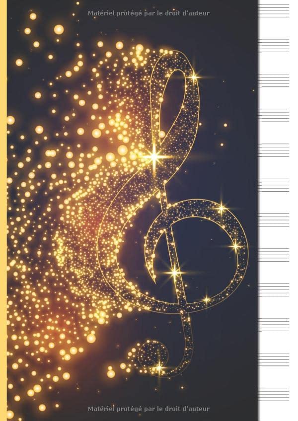 Cahier De Musique Grand Format - 12 Portées Par Page - Pour Piano, Solfège, Composition - Débutant à Confirmé