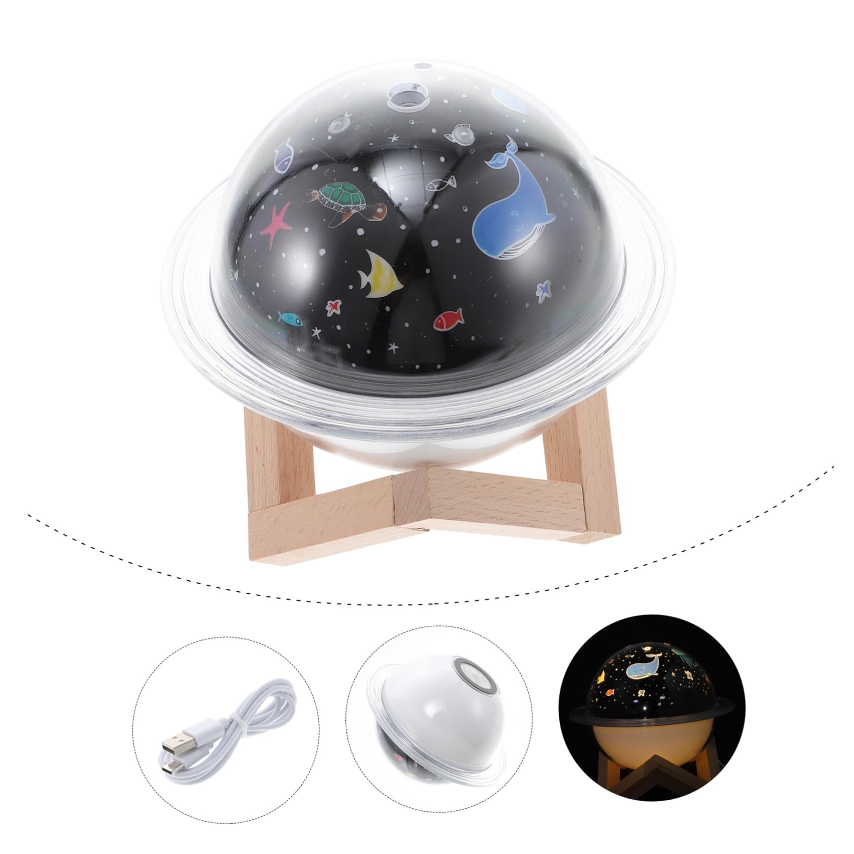 Gatuida Umidificatore LED Piccolo per Notte Luce Colorata, Capacità 250ml, Spruzzo Continuo e Doppia Modalità Nebbia, Silenzioso la Camera da Letto