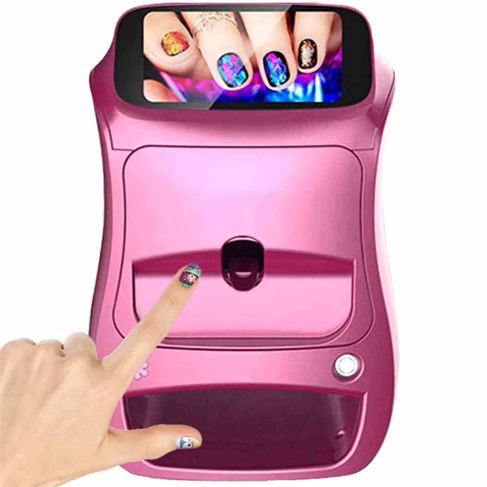 3D Smart Nail Printer, Smart Nail Art Machine,Mini Mobile Art Printer Tools,Pattern Nail Printing,Nail Face Recognition, Support WiFi/DIY/USB, for Nail Salon