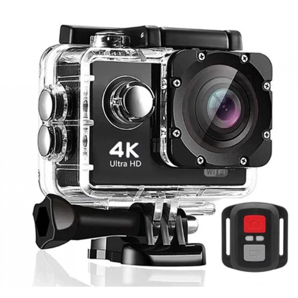Drumstone H165R Sports Action Camera, 4K Waterproof Sport Camera,170 Degree Wide Angle WiFi HD Cam, 16MP