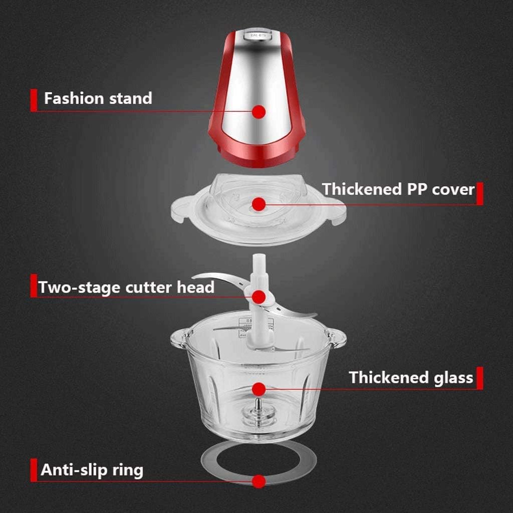 Electric Food Chopper Meat Processor,High CapacityFree Glass Bowl Blender Grinders for Onion Nuts, Clear Processing