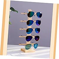 Vista 5 de Wooden Sunglass Stand Display Rack for Sun Holder Stand and Eyeglass Organizer