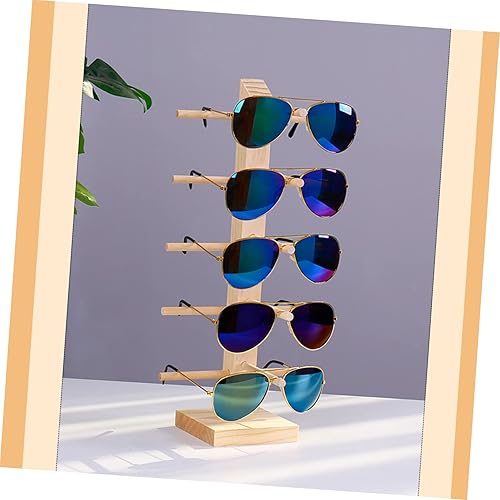 Miniatura 5 de Wooden Sunglass Stand Display Rack for Sun Holder Stand and Eyeglass Organizer