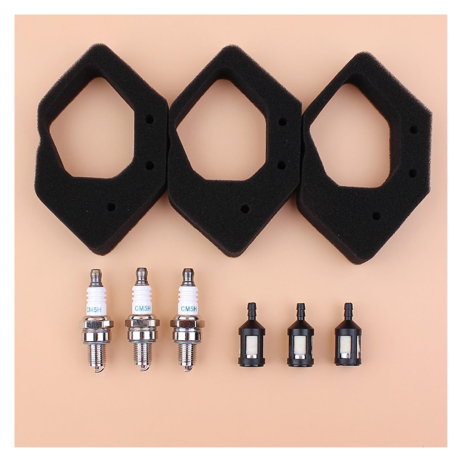 Filtros de Combustible de Filtro de Aire Kit de bujía for la bujía for GX25 GX25N GX25NT GX25T Mini Motor de Motor pequeño HHT25S Piezas de Cortador de Cepillo